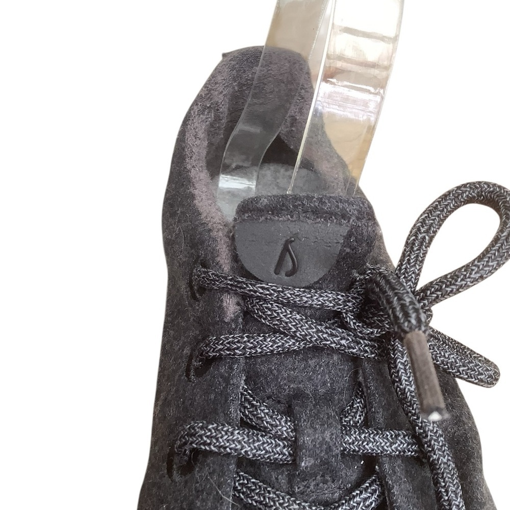 Allbirds Wool Runners Black Lace-Up Sneakers Size 9 M Lightweight Comfort - Picture 4 of 9